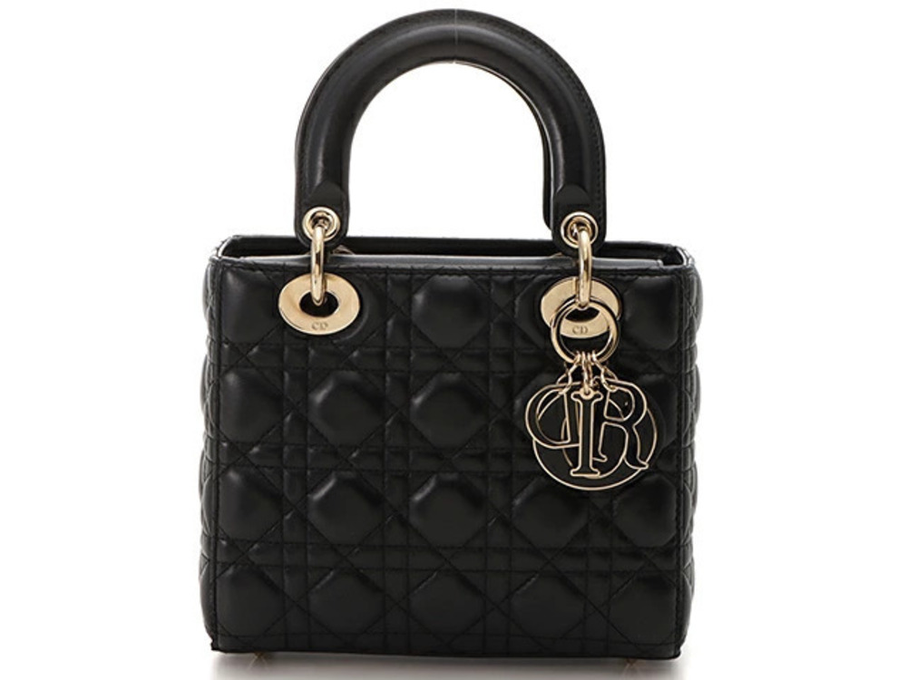 Christian Dior Cannage Lady My ABC Bag Lambskin Black